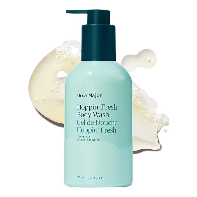 Ursa Major Hoppin’ Fresh Body Wash | Natural Body Wash to Cleanse Soothe &amp Hydrate Skin | Sulfate-free Clean Ingredients Cruelty Free &amp Non-Toxic| For Men and Women | 10 oz