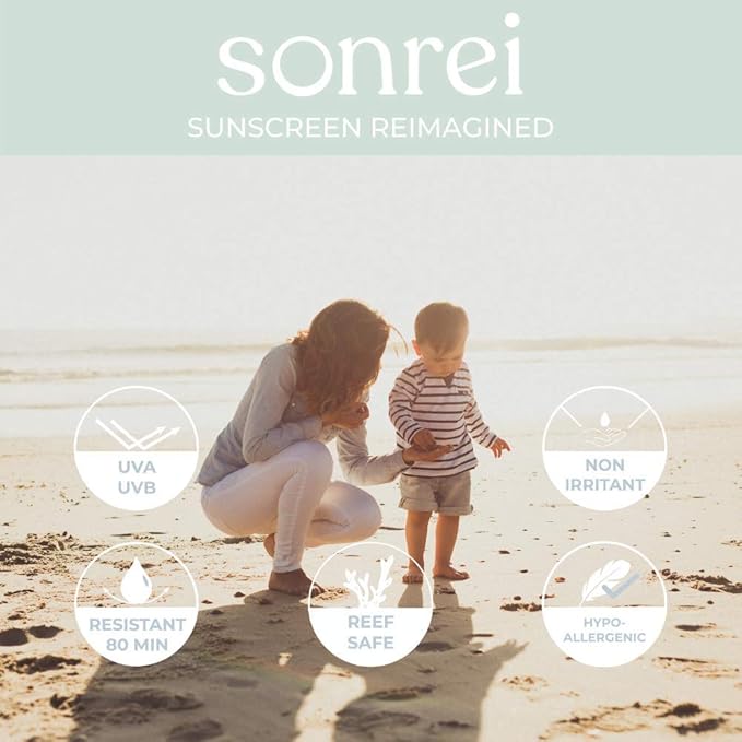 Sonrei Kids Zinq Mineral Face and Body Zinc Gel Athleisure Sunscreen SPF 60 | 3.4 oz (2 Pack)