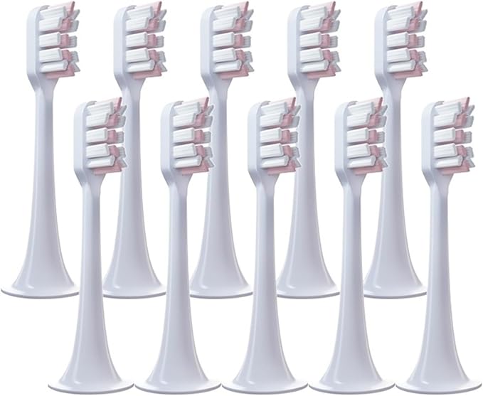 5 PCS Replacement Toothbrush Heads for Xiaomi T300 T500 Sonic Electric Teeth Brush Soft Teethbrush Nozzles(10 Pink)
