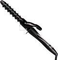 Spiral Curling Wand with Clamp - 32mm Ceramic Hair Iron for Tight to Loose Curls and Crimping Waves Adjustable Temperature