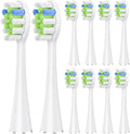 5 Pcs/10 Pcs Replacement Brush Heads Compatible for AquaSonic Black Series Vibe Pro Duo Electric Toothbrush(10 pcs WT)