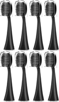 Replacement Toothbrush HeadsCompatible for Seago S9 S1 S6 S8 S21 S26 S28 SG540 SG860 SG861 SG986 SG987 SG988 2752(8pcs Black)