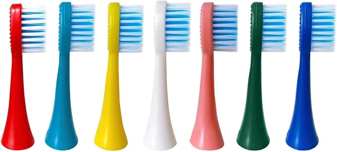 5 Pieces Replacement Brush Heads Electric Toothbrush Teeth Whitening Pattern Soft Head Oral Care(Pink)