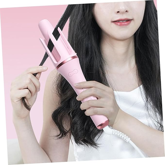 Automatic Curling Iron Wand Handheld Hair Curler with Temperature Fast Heating for Effortless Curls Safe Material for Styles US Plug