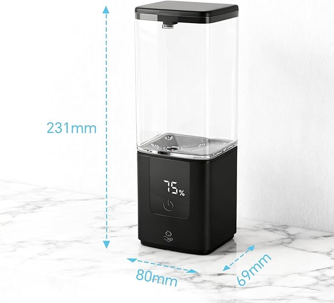LAOPAO Soap Dispenser Automatic Soap Dispenser Wall Mount Rechargeable Foaming Soap Pump for Bathroom Kitchen Touchless Foam Soap Dispenser for Dish/Hand/Shower Soap Home &amp Commercial 540ml B
