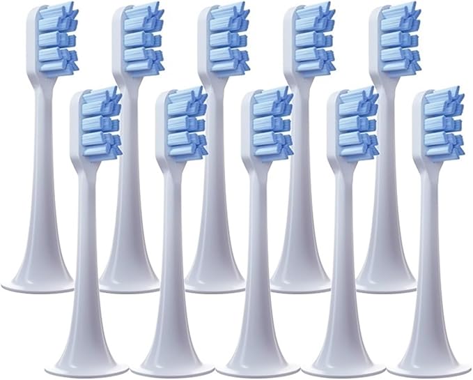 8/10PCS Replacement Toothbrush HeadsCompatible for Xiaomi T300 T500 Sonic Electric Teeth Brush Soft Teethbrush Nozzles(10 Blue)