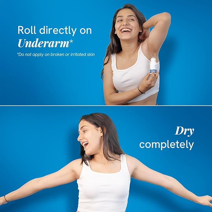 Be-Bodyvise's AHA BHA Underarm Roll On 2% Lactic Acid 1% Mandelic Acid 1% Salicylic Acid Flora Fragrance Alcohol-Free Aluminum-Free 50ml Pack of 2