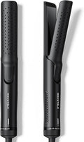Wavytalk Airflow Styler Curling Iron Cool Curl 360° Cool Air Lock in Style for Lasting Curls Reduces Damage 2 in 1 Hair Straightener and Curler 1.25 Inch Anti-Scald for Short Long Hair