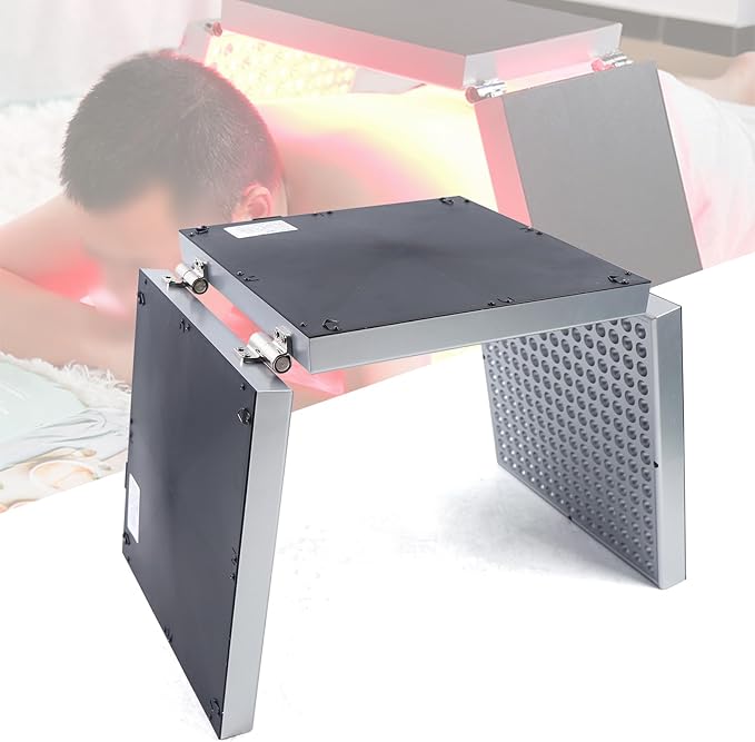 Red Light Folding Combination of Deep Red 660nm and Near Infrared 850nm LEDs with Timer for Body and Beauty for Use in The Home or Beauty Salon