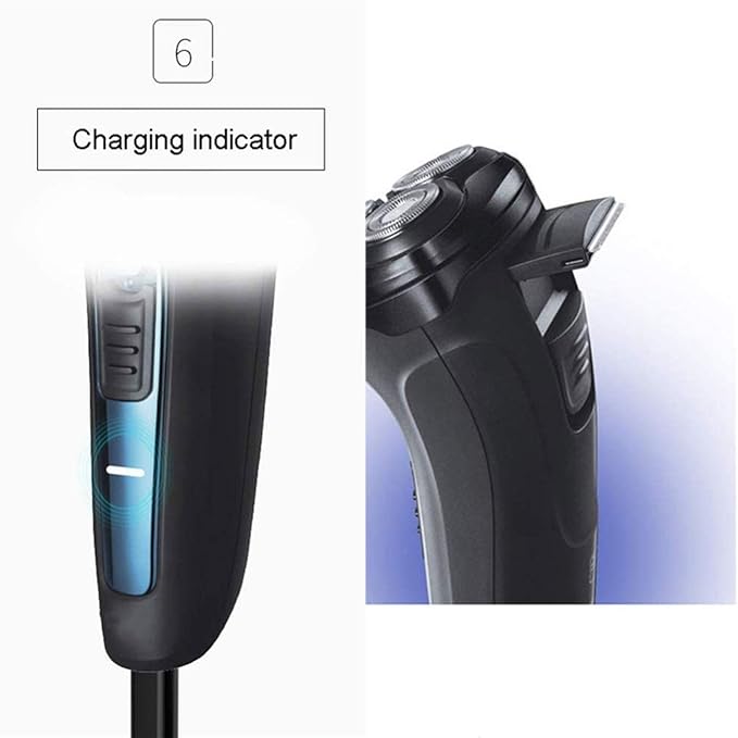 Electric Razor for Men Shavers for Men Rotary Shaver Razor Wet and Dry with Pop-Up Trimmer IPX7 Waterproof USB Rechargeable