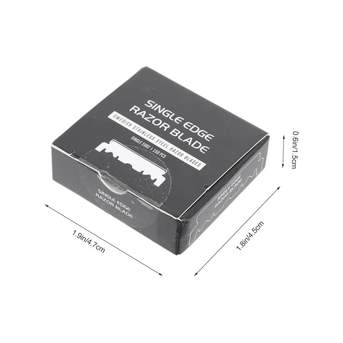 GALPADA 300pcs Single Face for Shaving Safe Replacement Blades for Home and Barbershop Use Lightweight and Practical Design