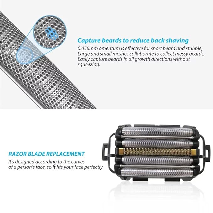 GRABOTE 2024 New ES9040 5-blade Set Replacement Spare Blade (Inner + Outer Set) Face Men's Shaver ES9040 for Panasonic