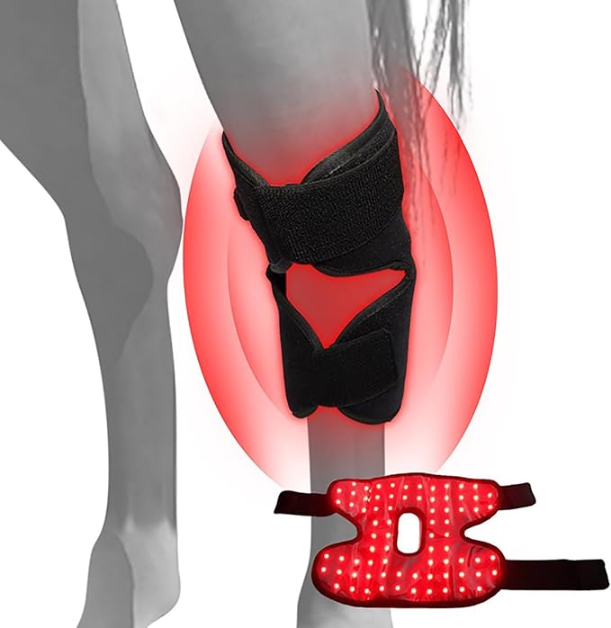 LED Red Light Therapy for Horse Knee Portable Wearable Infrared Therapy Wrap 660nm/850nm for Equine Joint &amp Muscle Recovery
