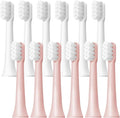 6/12Pcs Replacement Brush Heads Compatible for T100 Mes603 Electric Toothbrush Vacuum Soft Bristle Suitable Nozzles(T100-WH6 PK6)