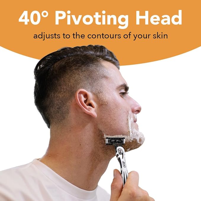 BIC Flex 5 Disposable Razor for Men Sensitive Skin Razor For a Smooth Comfortable and Close Shave 10 Piece Razor Set