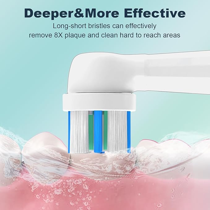 iO Replacement Heads Compatible with Oral B iO Electric ToothbrushPremium Bristles for Deep CleaningCompatible with Oral B iO Series 2/3/4/5/6/7/8/9/10White