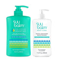 Suu Balm Body Wash (28.4 fl oz) and Anti Itch Relief Cream (11.83 fl oz) bundle Psoriasis Body Wash Moisturising Cleanser for Dry Itchy Skin Relief Derm-Formulated with Menthol &amp Shea Butter