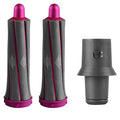 1 Pair Short Hair Curling Barrels for Dyson Supersonic Hair Dryer Curling Attachment 1.2 inch Automatic Curling Parts with Adapter for Multi Short Hair Styles