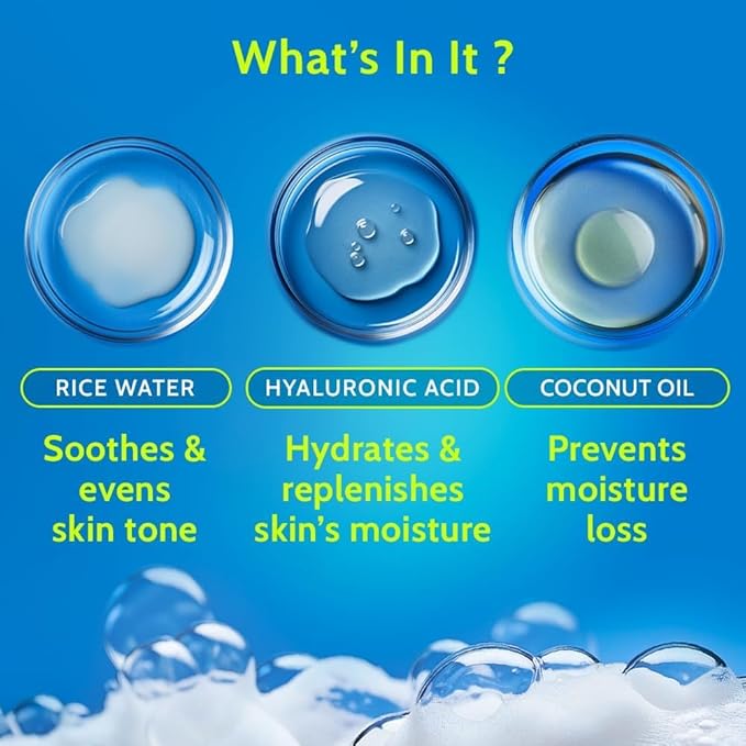 HS Hydrating Body Wash | Hyaluronic Acid Bodywash for Intense Hydration | Reduces Flakes &amp Itchiness | For Dry Skin | Polyglutamic Acid &amp Hyaluronic Acid | SLS &amp Paraben Free | For Women &