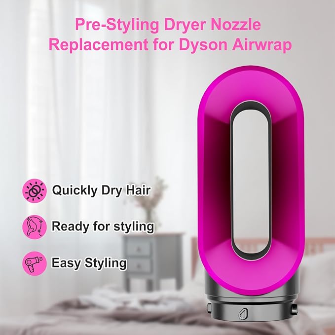 Filter Cage Cover and Pre-Styling Dryer Attachment for Dyson Airwrap HS01/HS05