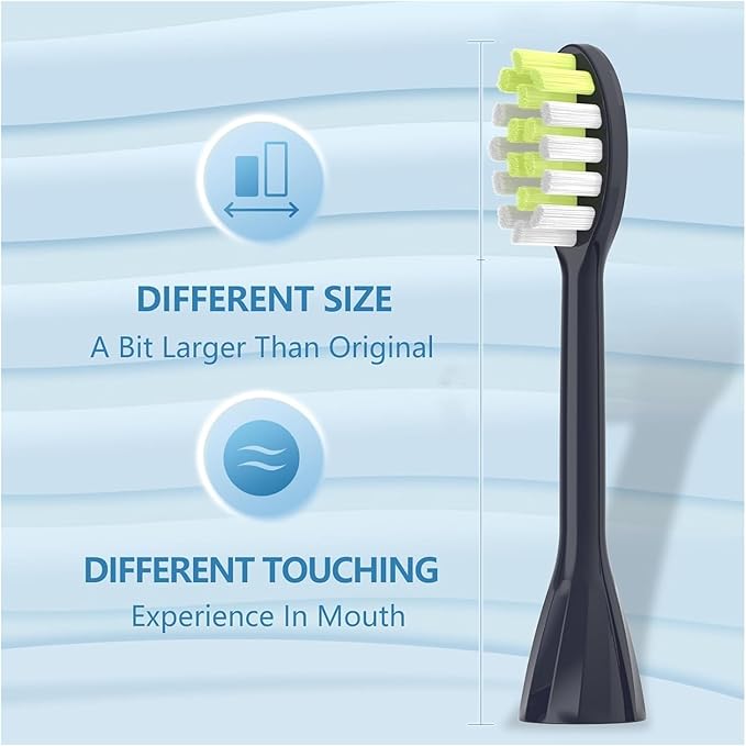 Compatible for 4Pack Replacement Toothbrush Heads Compatible with Ph One Soni Care Electric Head HY1100 HY1200 BH1022(Miami Coral)