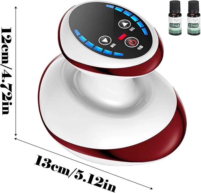 Yanzhenglip Massage 4-in-1 Massager Against Cellulite - Vacuum &amp Gua Sha Electric Firmer Skin &amp Better Circulation Deep Massage with Heat for Full Body Use at Home (A-1Set)