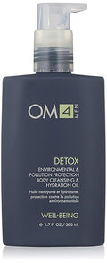Organic Male OM4 Detox: Pollution &amp Environmental Protection Body Cleansing &amp Hydration Oil - Mens Bath and Bodycare that Purifies Conditions and Replenishes