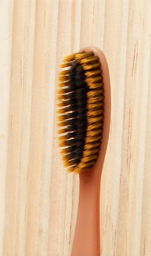 Adult Extra Soft-bristled Toothbrush‌ Bamboo Charcoal Long Toothbrush HeadPeriodontist Design Tapered Bristles for Sensitive Teeth &amp Receding Gums.【Extra Soft 10 Count (Pack of 1)】