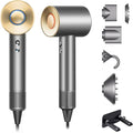 Brushless Powerful Hair Dryer 1600W 110000 RPM Fast Drying High Speed Blow Dryer with Negative Ion Technology Portable Lightweight with Diffuser and Nozzle for Home Salon Travel Grey