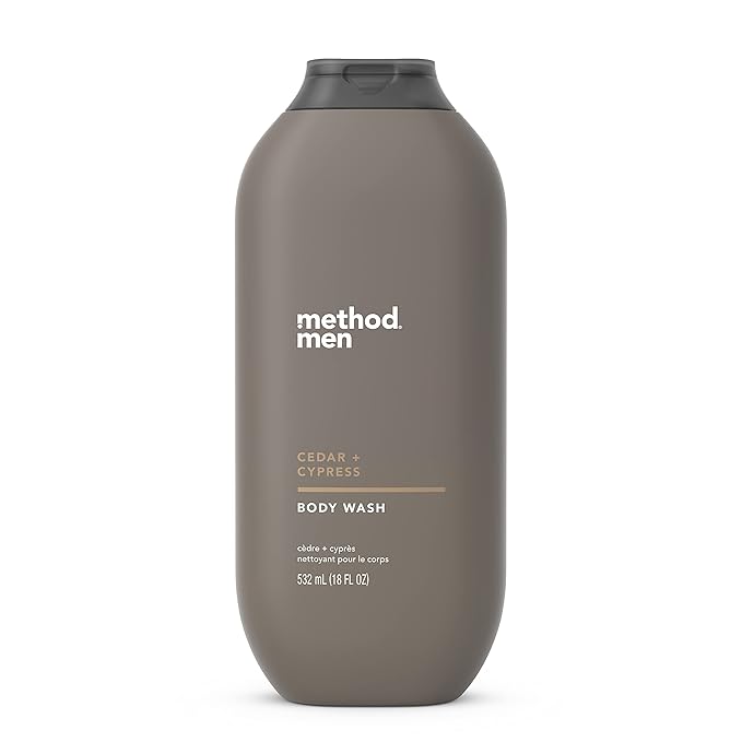 Method Men Body Wash Cedar + Cypress Paraben and Phthalate Free 18 FL Oz &amp Body Wash Pure Peace Paraben and Phthalate Free 28 oz