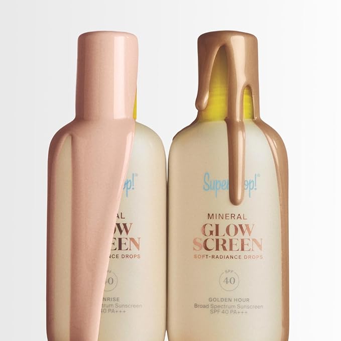 Supergoop! Glowscreen Soft-Radiance Drops Mineral SPF 40 - Sunrise - 1.7 oz - Visibly Illuminates Smooths Evens Skin &amp Blurs Pores Instantly - All Skin Types