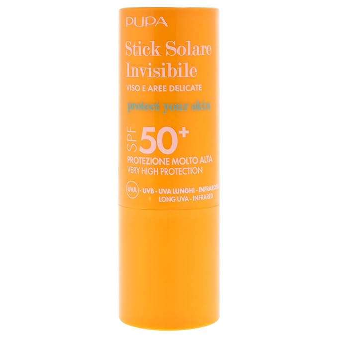 Invisible Sunscreen Stick SPF 50 Plus by Pupa Milano for Unisex - 0.4 oz Sunscreen