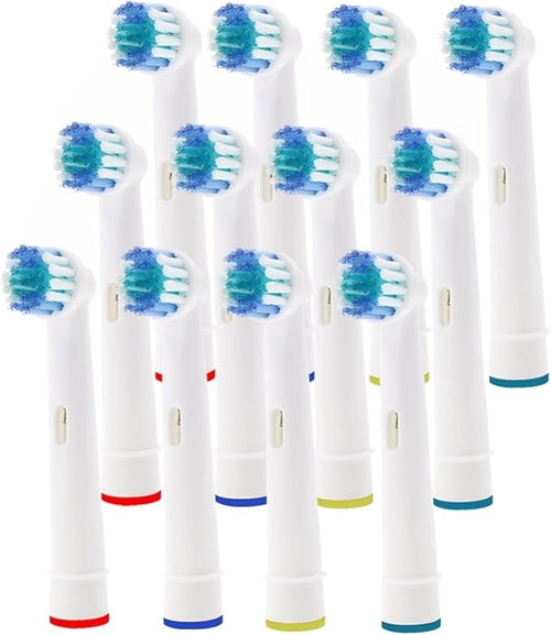 12×Replacement Brush Heads Compatible with Oral-B Electric Toothbrush Fit Advance Power/Pro Health/Triumph/3D Excel/Vitality Precision Clean(12 Pcs)