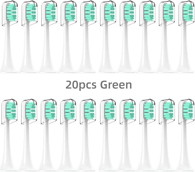 20Pcs Sonic Electric Toothbrush Head T300 T500 T700 Replacement Universal SuitableCompatible for XIAOMI/MIJIA Series(Gold)
