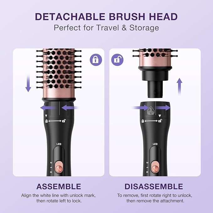 5 in 1 Curling Wand Set Multi Hair Styler with Thermal Curling Brush and 4 Interchangeable Ceramic Curling Wand (0.35-1.25) Glove Clips Dual Voltage Hair Wand Curling Iron Gifts for Women