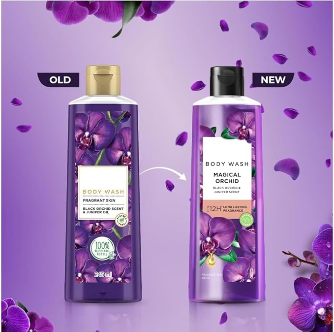 Shower Gel Black Orchid Fragrance &amp Juniper Oil Bodywash 245 ml/8.28 FL .OZ