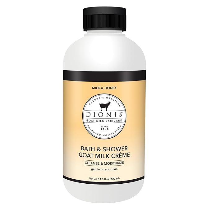 Dionis Goat Milk Bath Soap &amp Liquid Shower Crème Milk &amp Honey 14.5oz (Pack of 1)