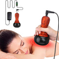 Hot Stones for Massage Electric Body Massager with Temperature Control Natural Bian Stone Gua Sha Scraping Massager for Home SPA Relaxation Treatment Pain Relief