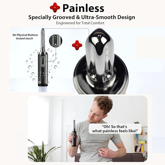 Upgrade Enema Anal Douche  Waterproof Touch Control Enemas-Douches for Men &amp Women Colon Cleanse Shower Enema Bulb-Bottles Kit Electric Rotating Nozzle Pressure Spray Two Douching ModesBlac