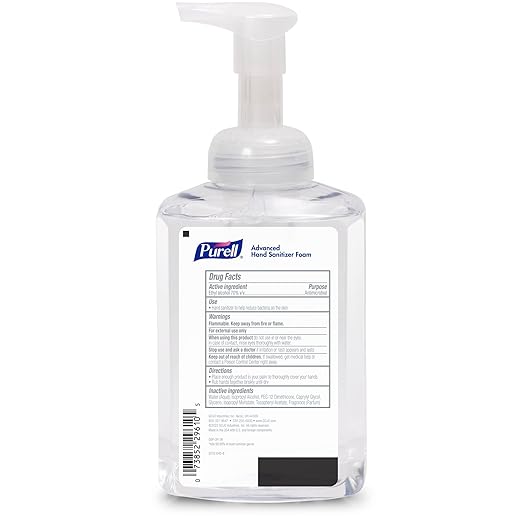 Purell Advanced Hand Sanitizer Foam Clean Scent 17.4 fl oz Table Top Pump Bottle (Pack of 4) - 5010-04