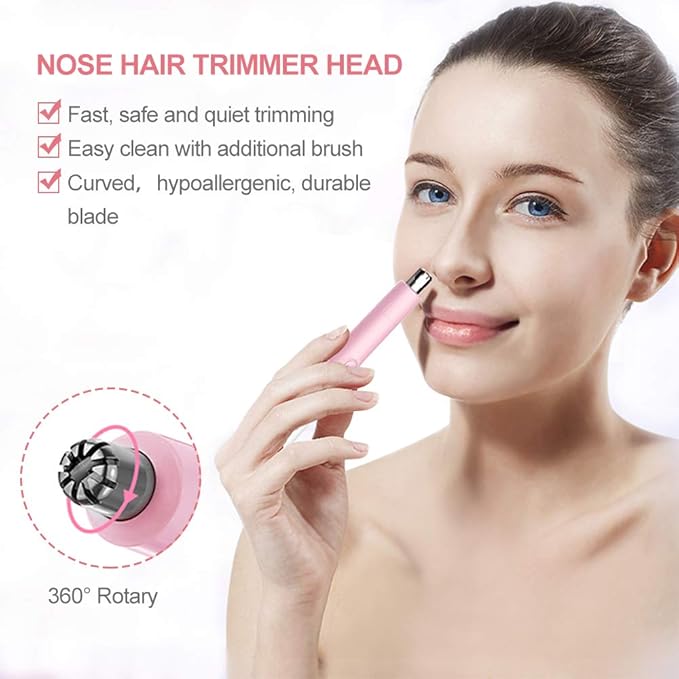 TOUCHBeauty 2024 Upgraded All-in-One Facial Hair Trimmer for Women TB1458 (Battery)+TB 2158（Rechargeable）