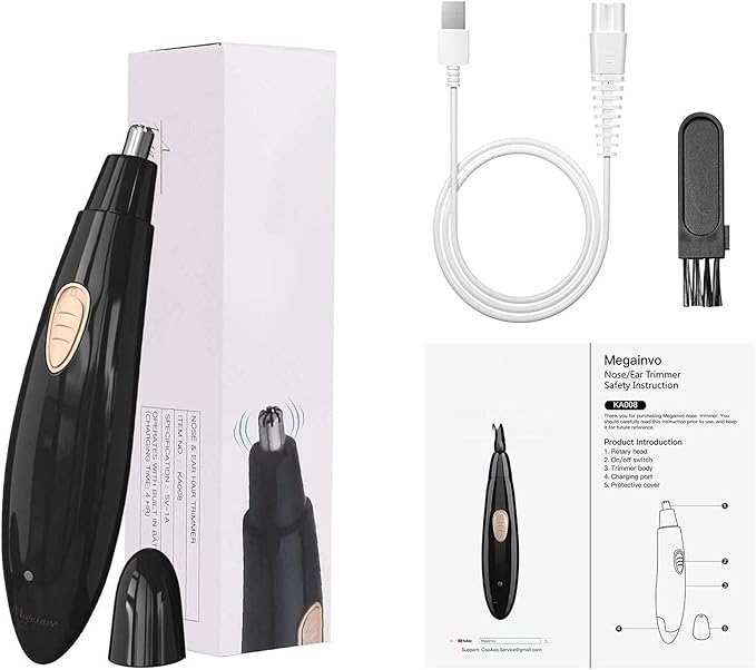 zhanghong Nose Hair TrimmerNose Trimmer for Nose Painless TrimmingEars and Eyebrows Professional ClipperTrimmer for Men Women