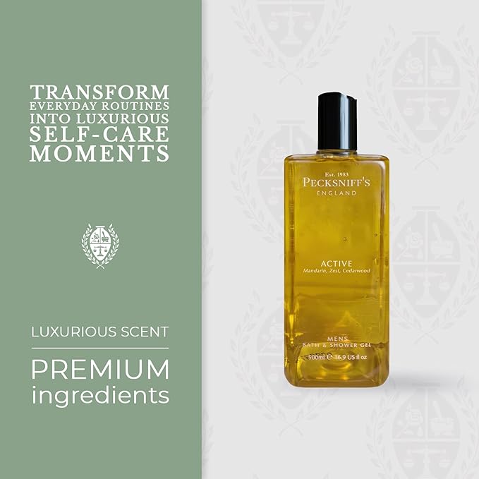Pecksniff's 500ml Bath &amp Shower Gel (MENS) Active