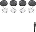 Shaver Head Replacement BladeCompatible for SkullPitbull Gold PRO Replacement Blade 4 Heads Shaver(Black 4 Pcs 1 Set)