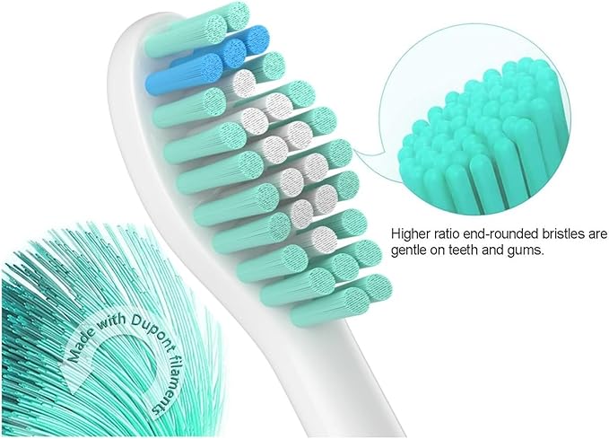1/4/6Pcs Replacement Toothbrush HeadsCompatible for PH Sonic Care E-Series 7022(4Pcs)