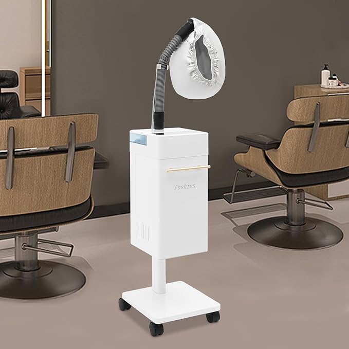 110V 600W Nano Hair Steamer Machine Professional Micro Mist Salon Hair Processor Salon Spa Equipment Vertical Nano Hair Steamer for Deep Hair Care Repair Hair Styling