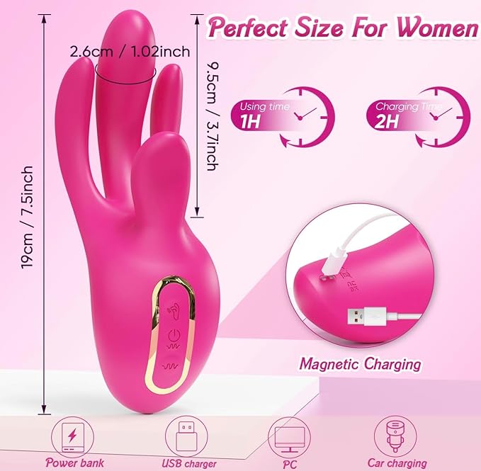 Handheld Massage Wand with 8 ntensity Levels and Soothing Heat Function QM07478