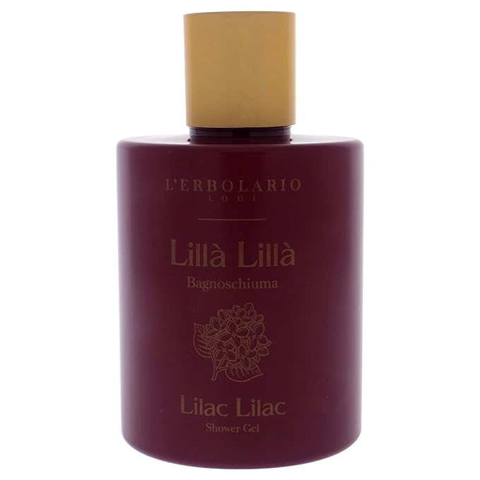 L'Erbolario Lilac Lilac Shower Gel - Body Wash Gently Caresses and Cleanses Your Skin - Perfumed and Relaxing Body Foam - Scented Shower Gel - Refreshing and Invigorating Bath Gel - 10.1 oz