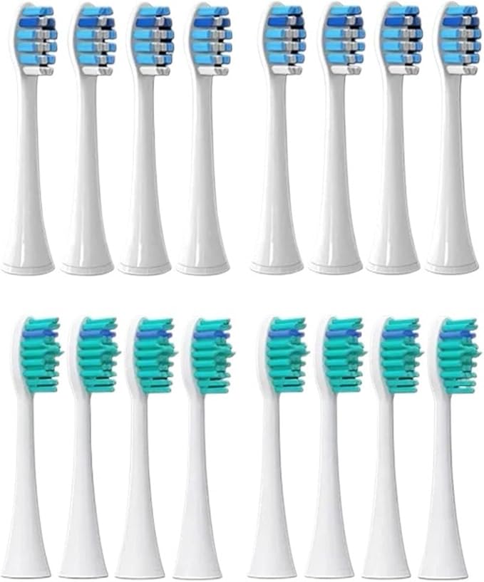 Replacement Brush Heads Compatible for Toothbrush Head HX3 HX6 HX9 Series HX3210 3211 6150 6500 6510 6530 9342 6730(8P3 8P4)