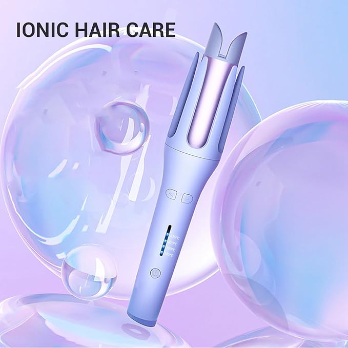 Automatic Curling Iron 32mm Ionic Ceramic Hair Curling Wand Fast Heating Auto Curler for Salon Home Styling Travel (US Plug 110V)